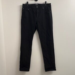 33” Jack & Jones Straight Jeans — Black